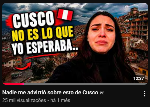 Vídeo do canal: Cusco, Peru